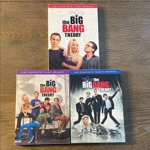 The Big Bang Theory DVD's Season's 1, 3 and 4